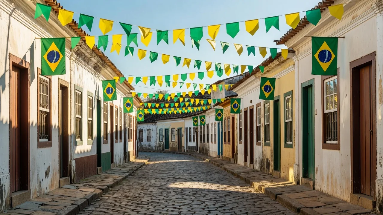 Desfile cívico 7 de Setembro em Nossa Senhora das Dores com alunos e bandas marciais